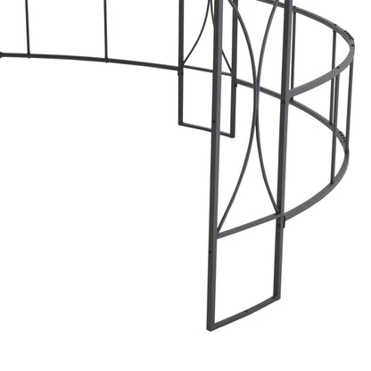 Pavillon 300 x 290 cm Anthrazit Rund