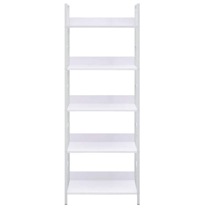 Bücherregal 5 Regalböden Weiß 60x27,6x158,5 cm Holzwerkstoff