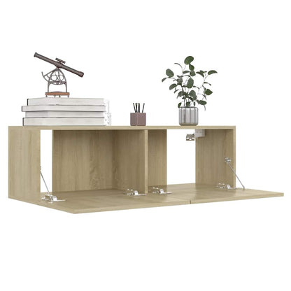 TV-Schrank Sonoma-Eiche 100x30x30 cm Holzwerkstoff