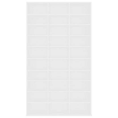 CD-Schrank Weiß 102x16x177,5 cm Holzwerkstoff