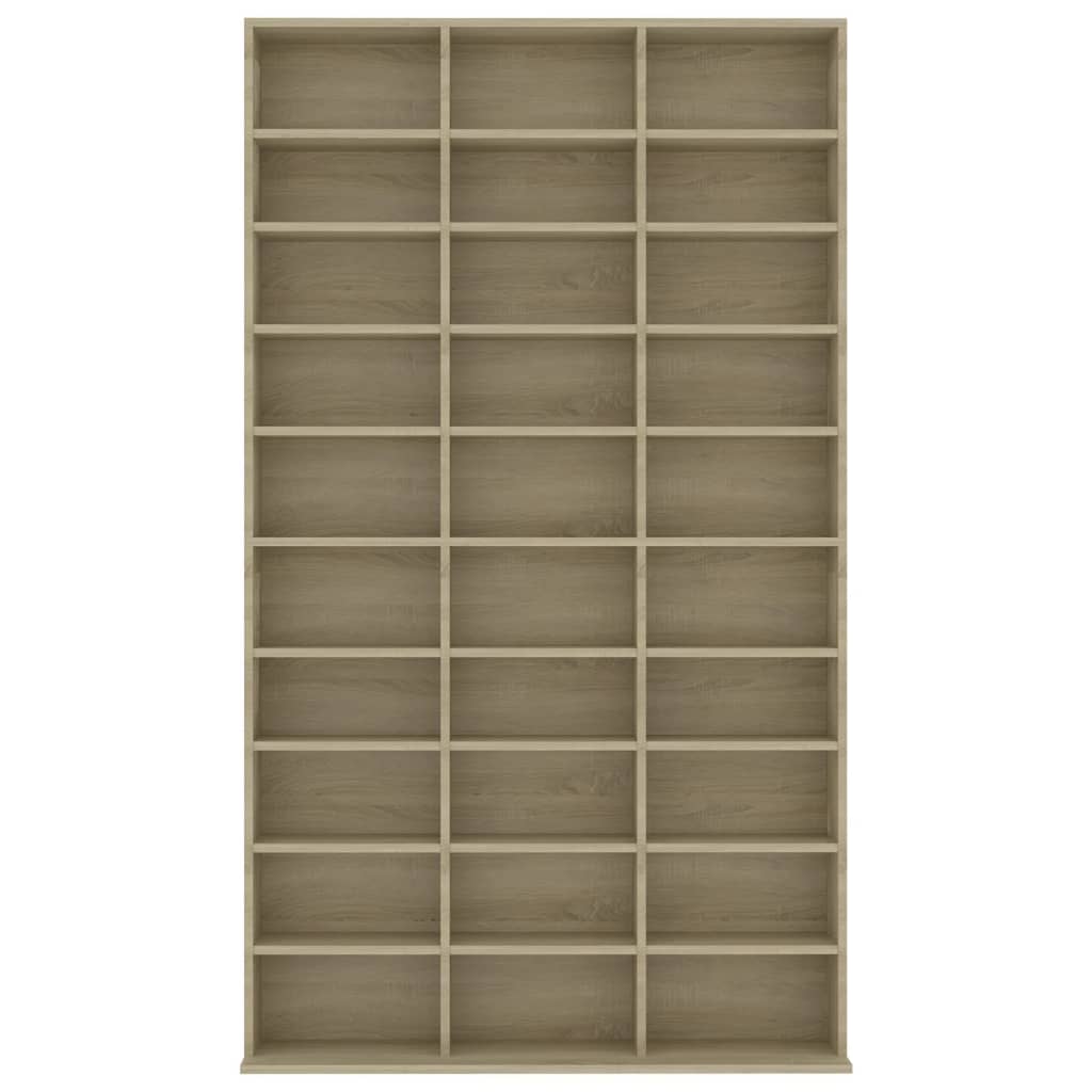 CD-Schrank Sonoma-Eiche 102x16x177,5 cm Holzwerkstoff