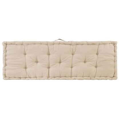 Palettenauflagen 2 Stk. Baumwolle Beige