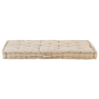 Palettenauflagen 2 Stk. Baumwolle Beige