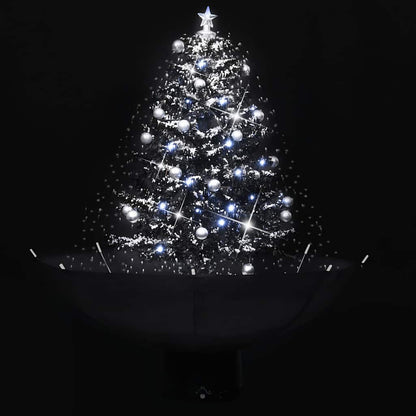 Schneiender Weihnachtsbaum mit Schirmfuß Schwarz 75 cm PVC