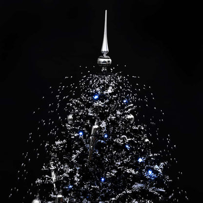 Schneiender Weihnachtsbaum mit Schirmfuß Schwarz 170 cm PVC
