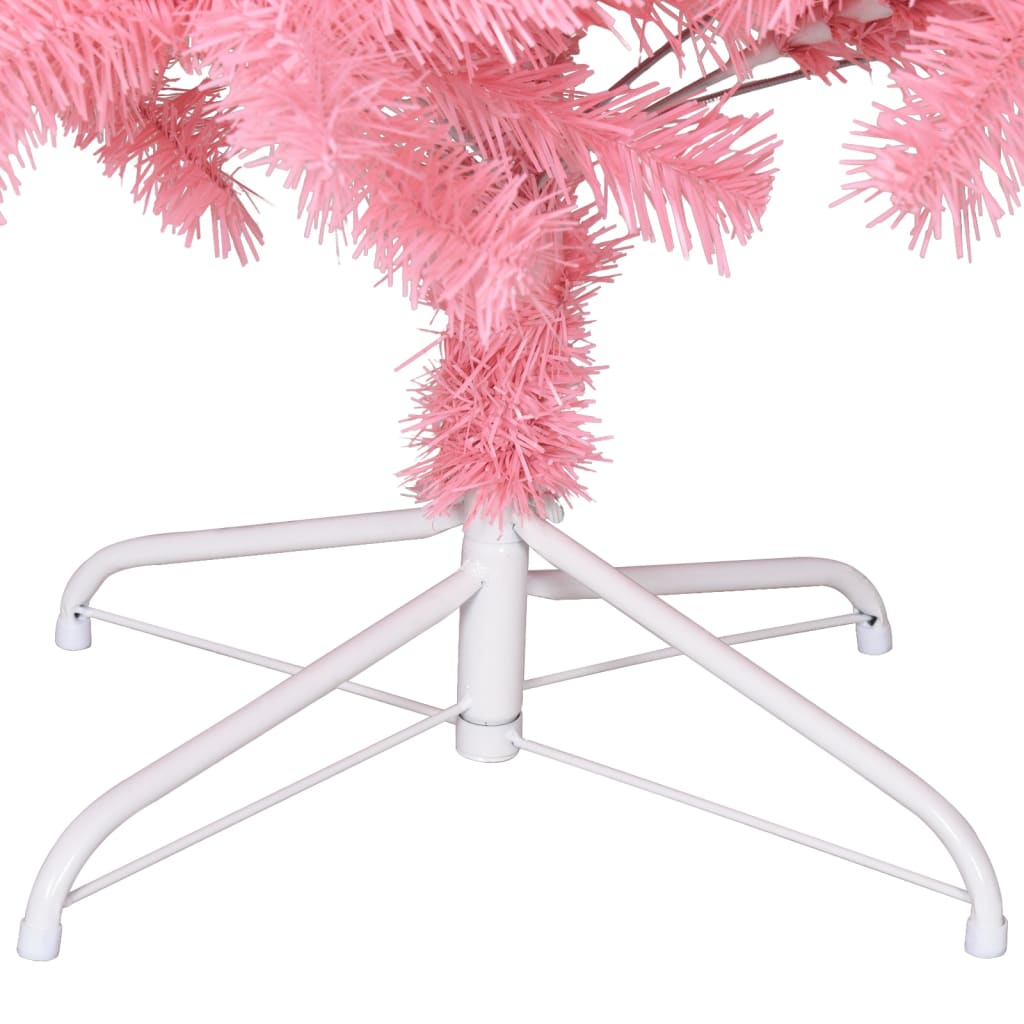 Künstlicher Weihnachtsbaum mit Ständer Rosa 180 cm PVC