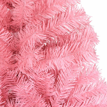 Künstlicher Weihnachtsbaum mit Ständer Rosa 210 cm PVC