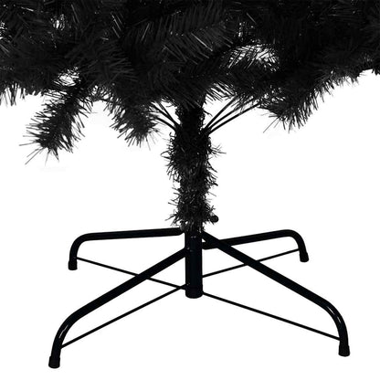 Künstlicher Weihnachtsbaum mit Ständer Schwarz 210 cm PVC