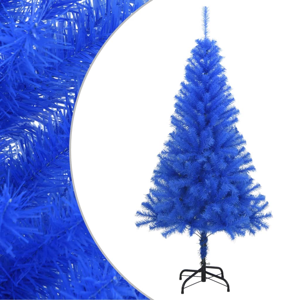 Künstlicher Weihnachtsbaum mit Ständer Blau 150 cm PVC