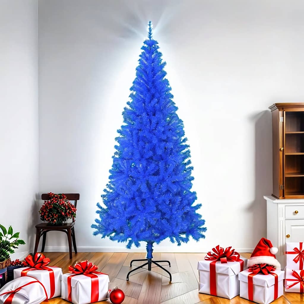 Künstlicher Weihnachtsbaum mit Ständer Blau 180 cm PVC