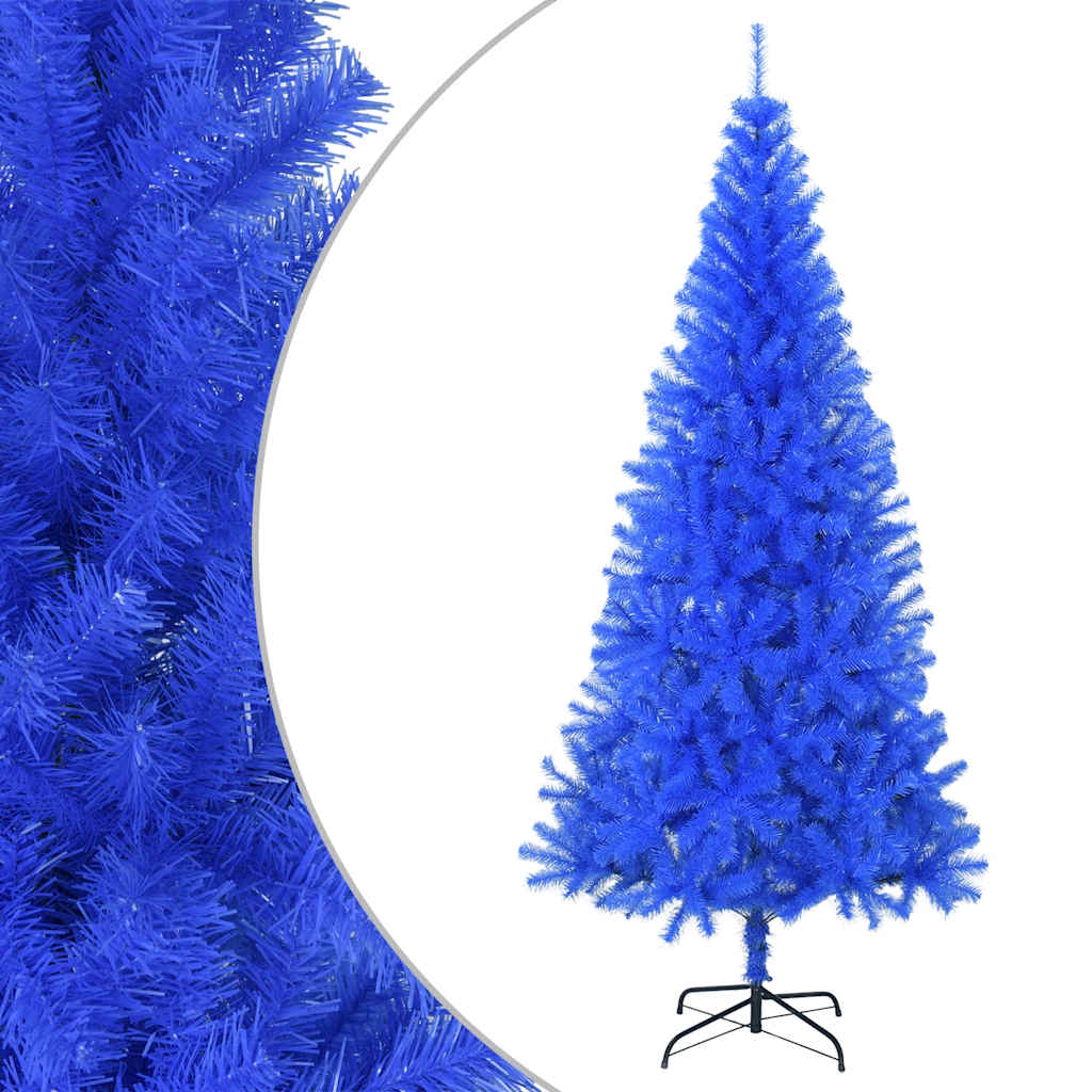 Künstlicher Weihnachtsbaum mit Ständer Blau 210 cm PVC