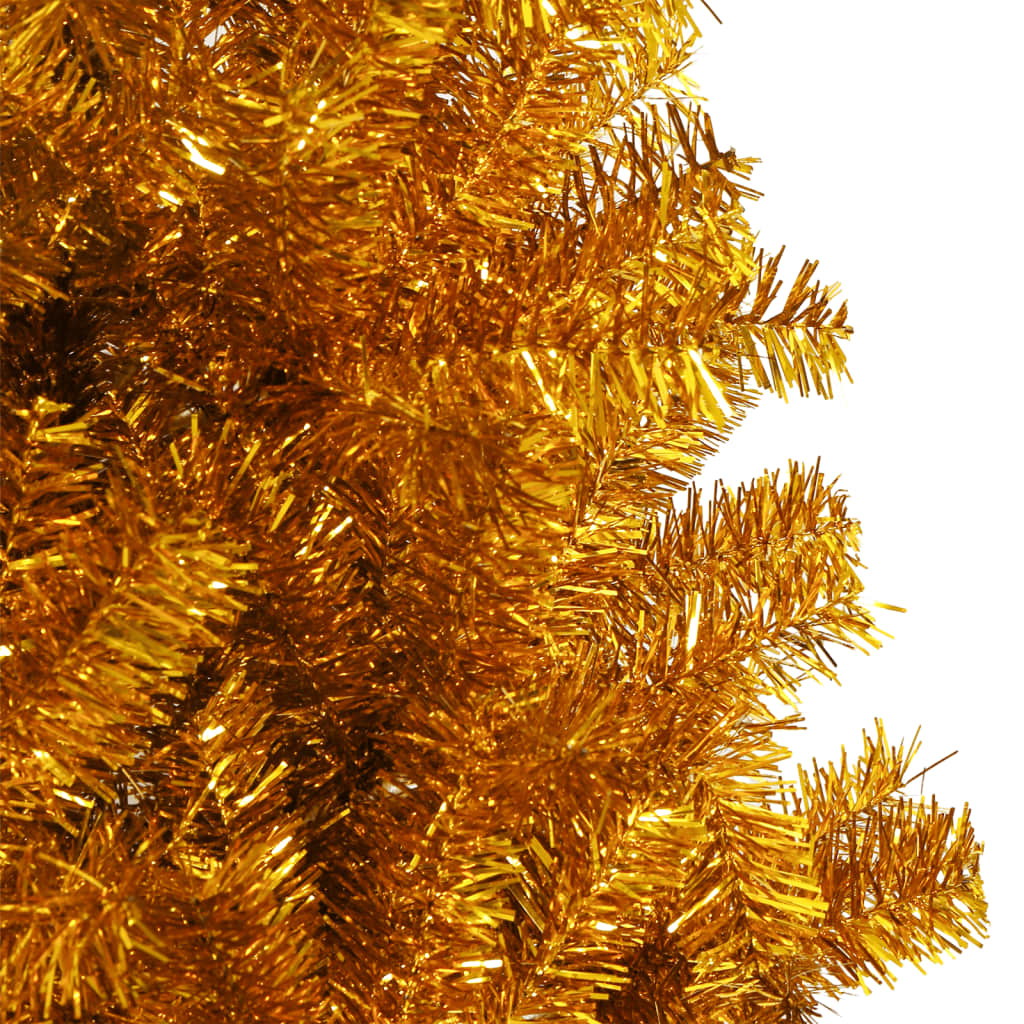 Künstlicher Weihnachtsbaum mit Ständer Gold 180 cm PET