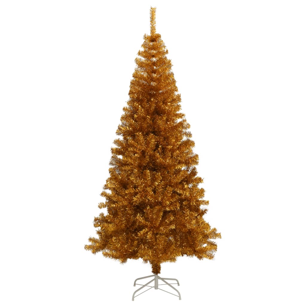 Künstlicher Weihnachtsbaum mit Ständer Gold 210 cm PET