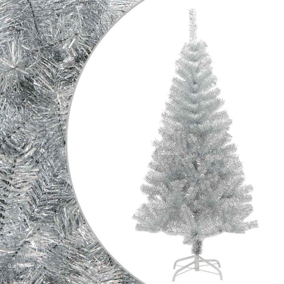 Künstlicher Weihnachtsbaum mit Ständer Silber 150 cm PET