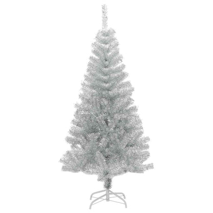 Künstlicher Weihnachtsbaum mit Ständer Silber 150 cm PET
