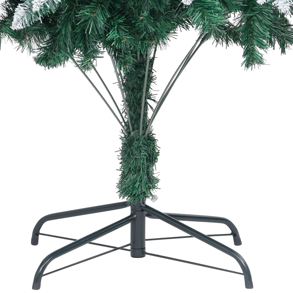 Künstlicher Weihnachtsbaum mit Zapfen und Schnee 210 cm