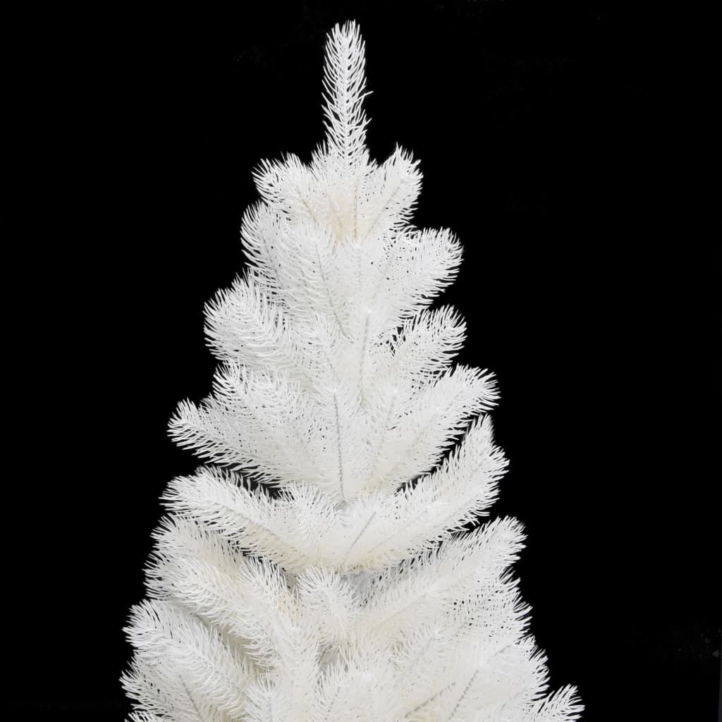 Künstlicher Weihnachtsbaum Naturgetreue Nadeln Weiß 90 cm