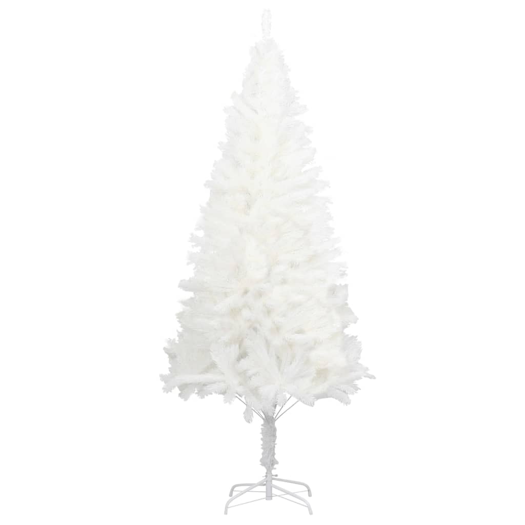 Künstlicher Weihnachtsbaum Naturgetreue Nadeln Weiß 150 cm