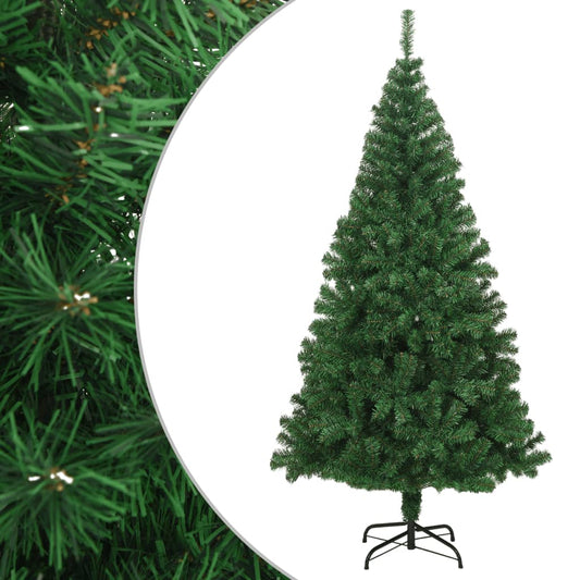 Künstlicher Weihnachtsbaum mit Dicken Zweigen Grün 240 cm PVC