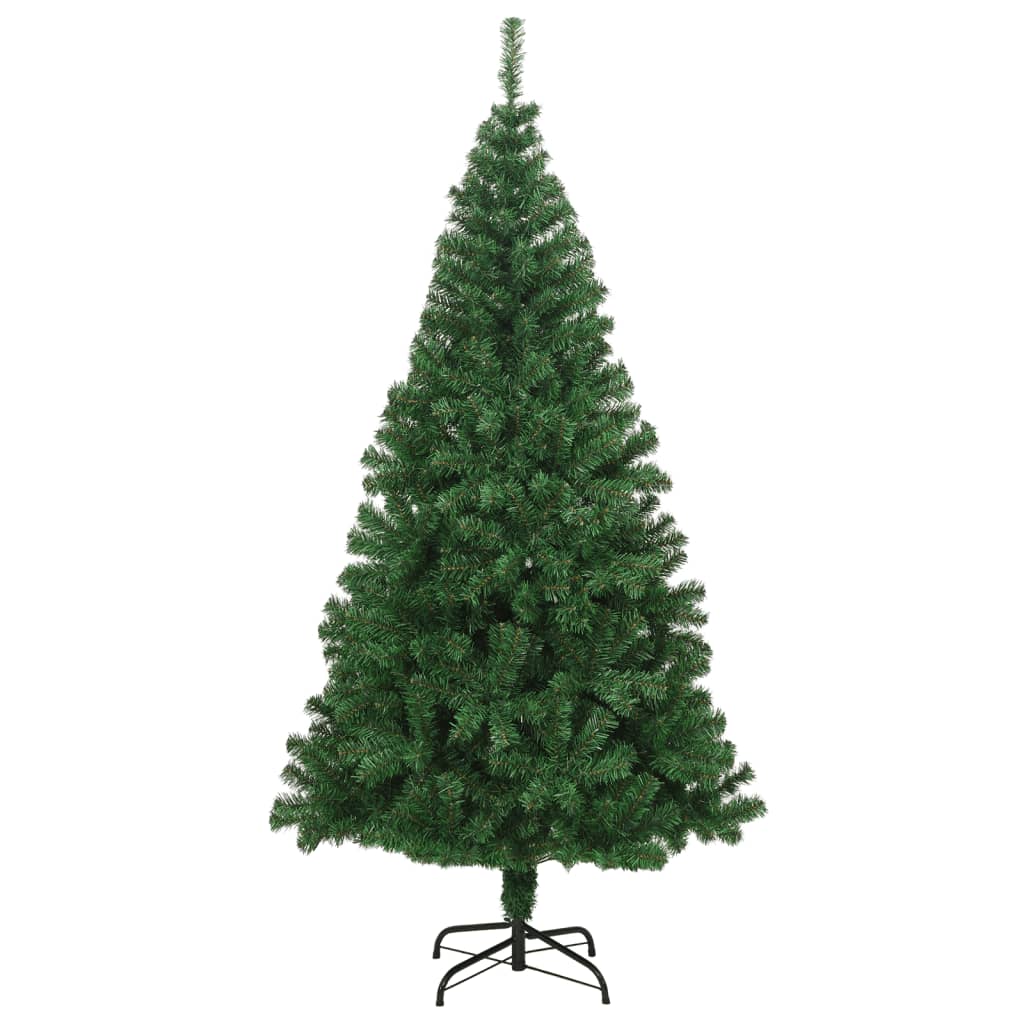 Künstlicher Weihnachtsbaum mit Dicken Zweigen Grün 240 cm PVC