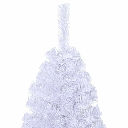 Künstlicher Weihnachtsbaum mit Dicken Zweigen Weiß 150 cm PVC