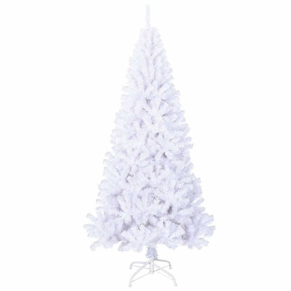 Künstlicher Weihnachtsbaum mit Dicken Zweigen Weiß 180 cm PVC