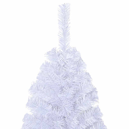 Künstlicher Weihnachtsbaum mit Dicken Zweigen Weiß 210 cm PVC