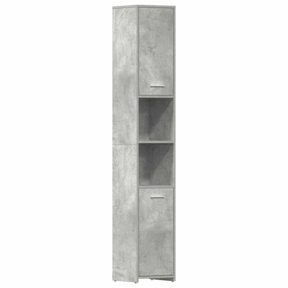 Badezimmerschrank Betongrau 30x30x183,5 cm Holzwerkstoff