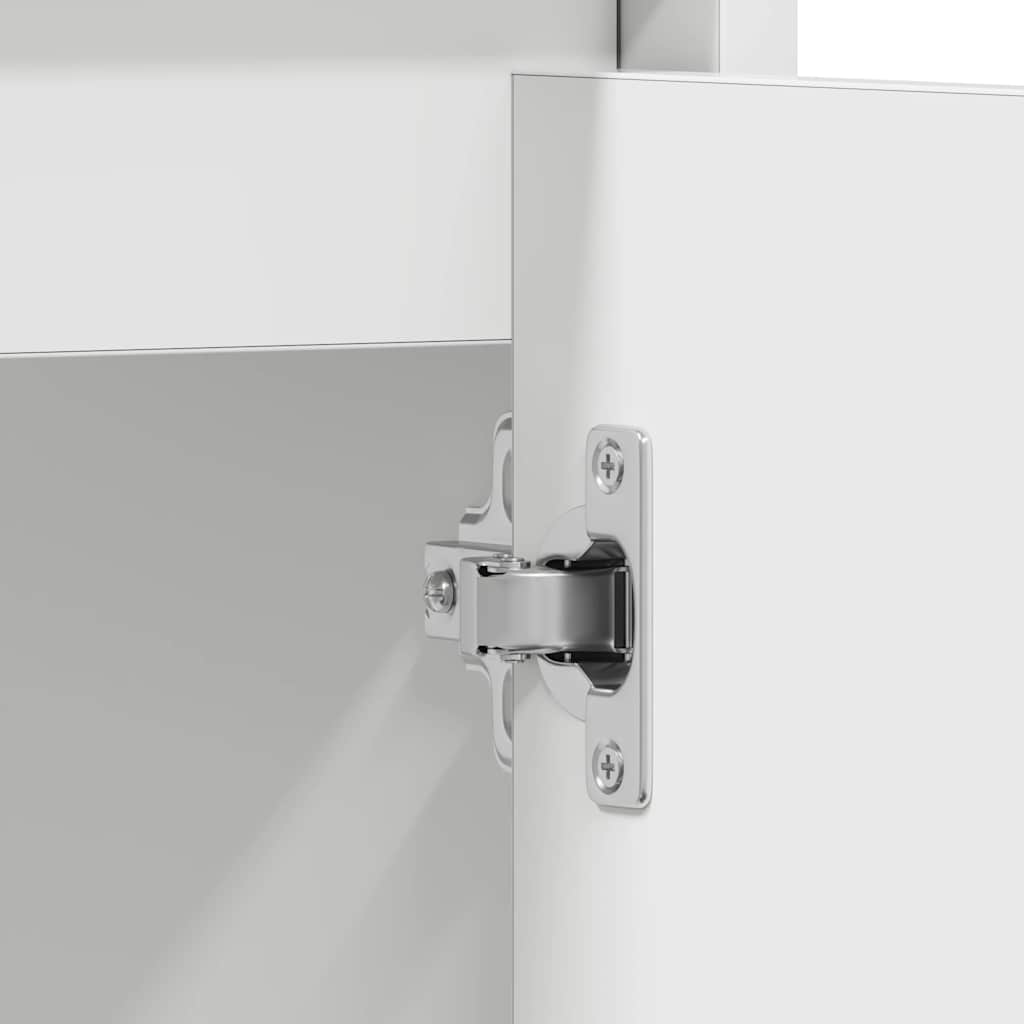 Badezimmerschrank Weiß 60x33x61 cm Holzwerkstoff