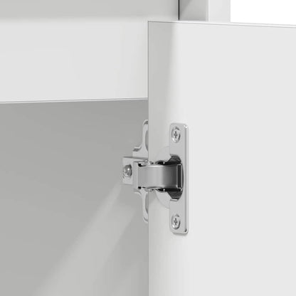 Badezimmerschrank Weiß 60x33x61 cm Holzwerkstoff