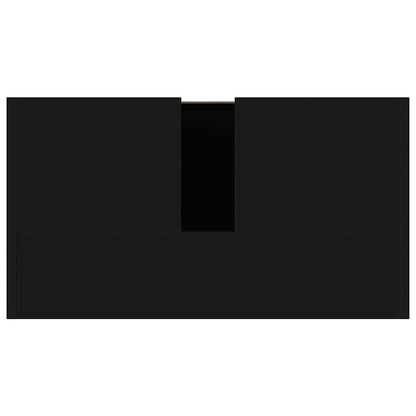 Badezimmerschrank Schwarz 60x33x61 cm Holzwerkstoff