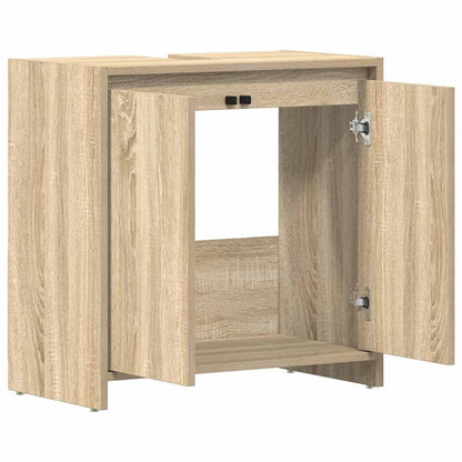 Badezimmerschrank Sonoma-Eiche 60x33x61 cm Holzwerkstoff