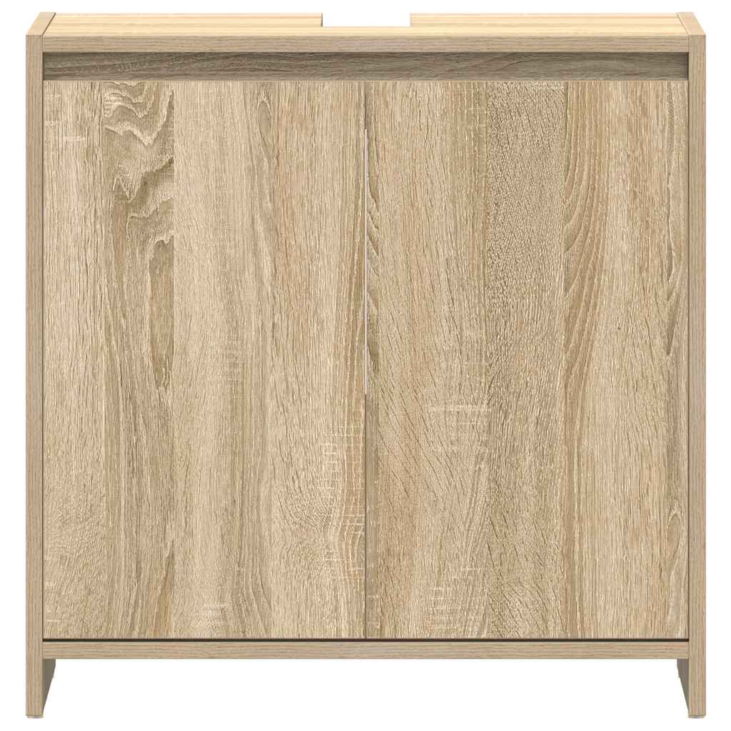 Badezimmerschrank Sonoma-Eiche 60x33x61 cm Holzwerkstoff