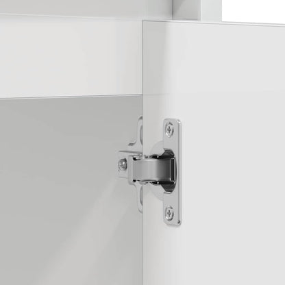 Badezimmerschrank Hochglanz-Weiß 60x33x61 cm Holzwerkstoff