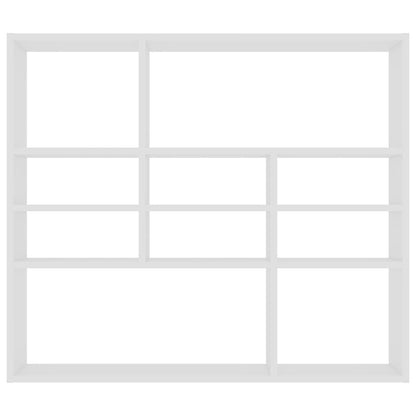 Wandregal Weiß 90x16x78 cm Holzwerkstoff