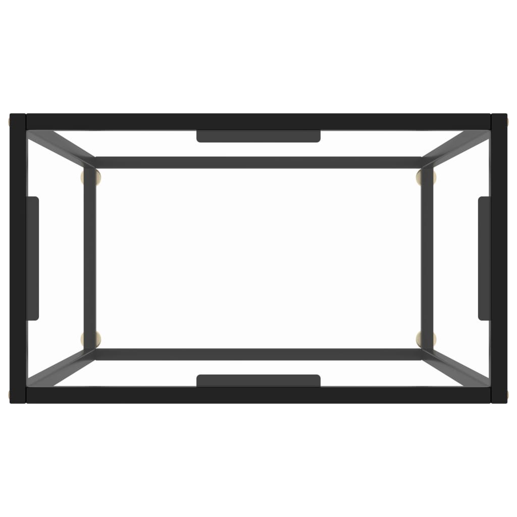Konsolentisch Transparent 60x35x75 cm Hartglas