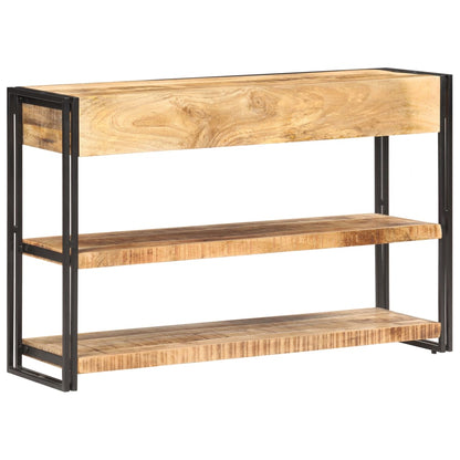 Sideboard 120x30x75 cm Raues Mango-Massivholz