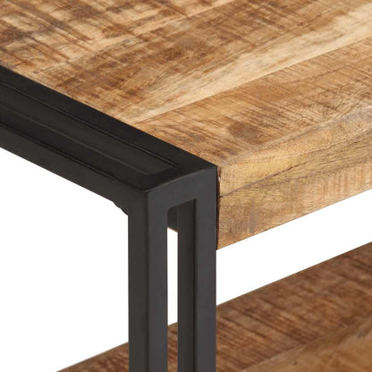 TV-Schrank 120x30x40 cm Raues Mangoholz