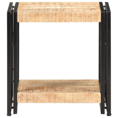 Beistelltisch 40x30x40 cm Raues Mangoholz