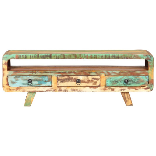 TV-Schrank 117x30x41 cm Altholz Massiv