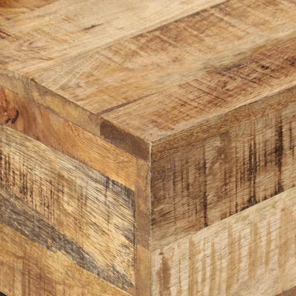 Couchtisch 68x68x41 cm Raues Mangoholz