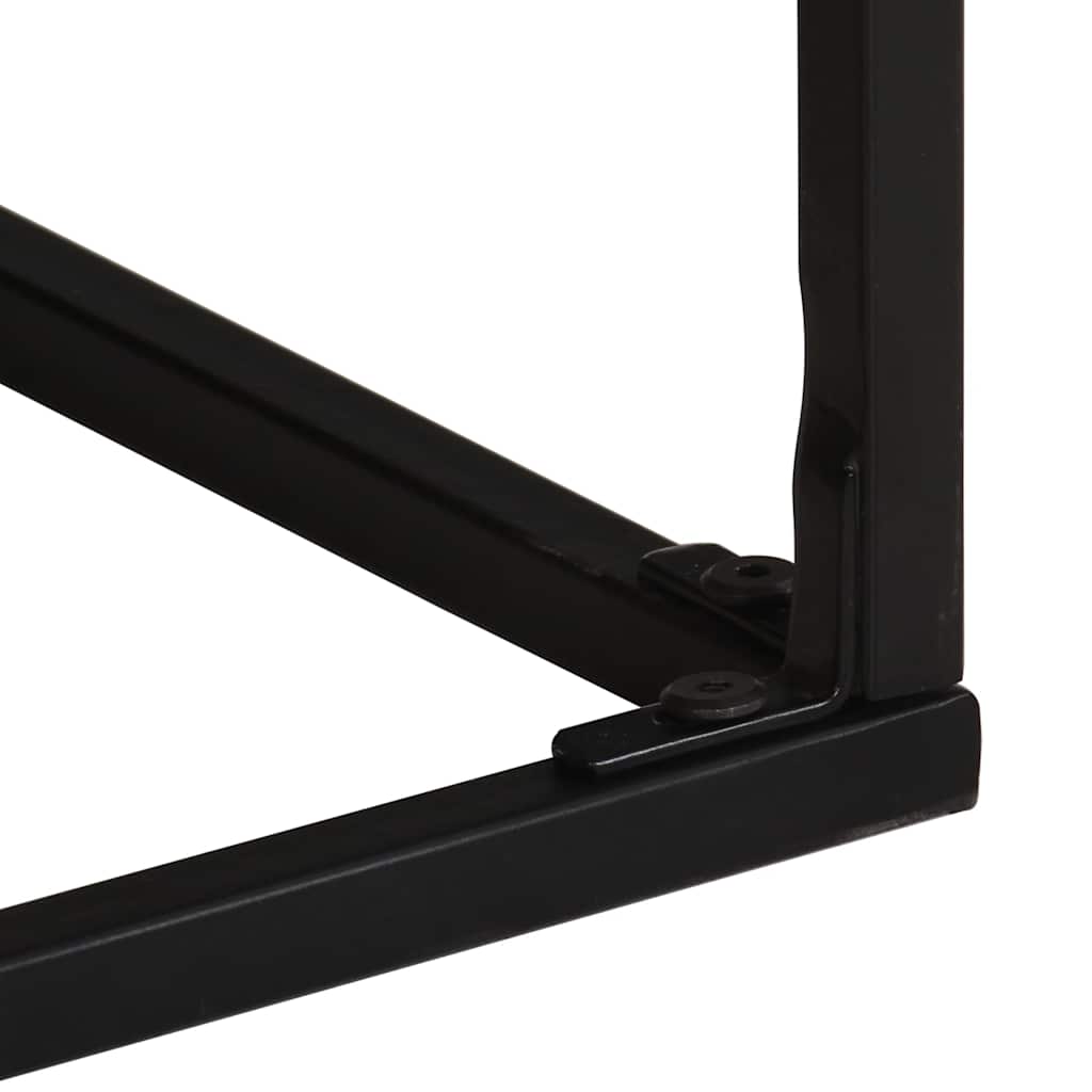 Couchtisch 68x68x41 cm Raues Mangoholz