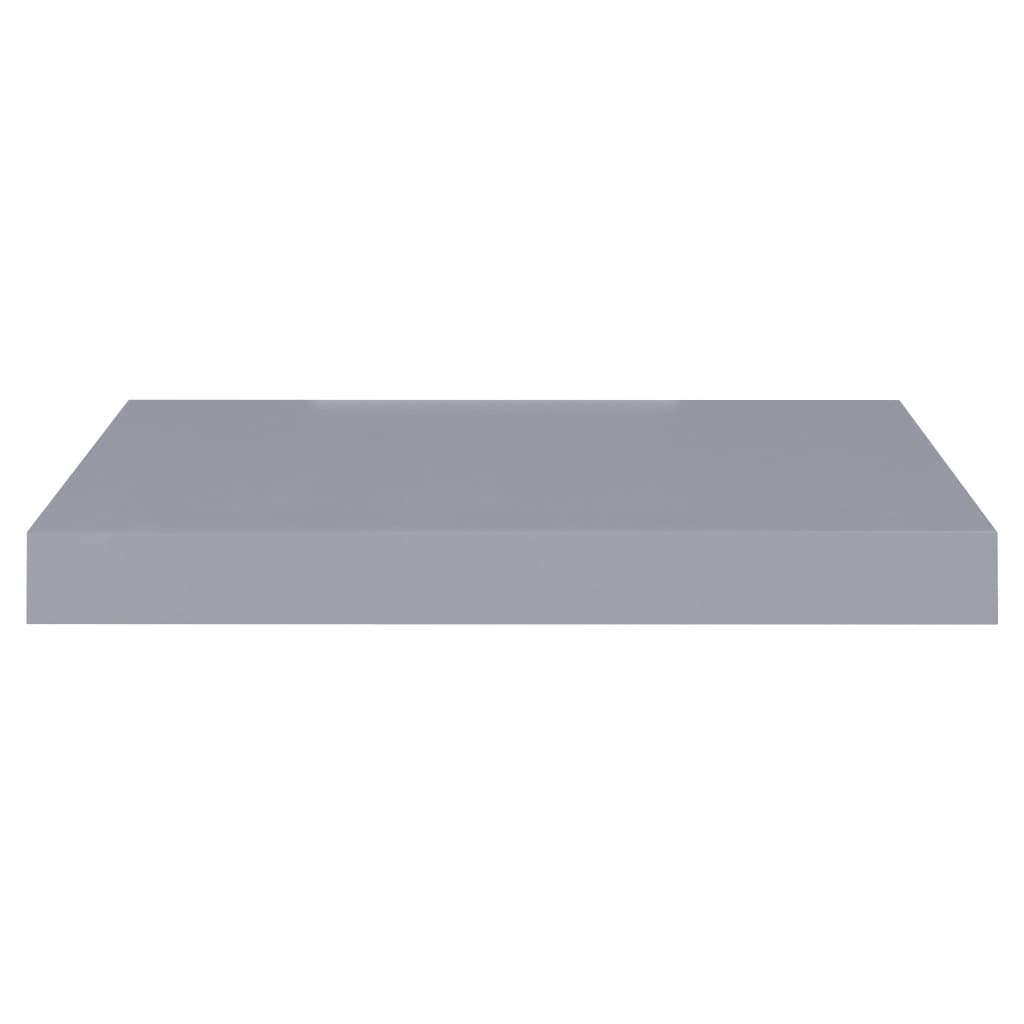 Schwebende Wandregale 2 Stk. Grau 40x23x3,8cm MDF