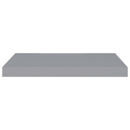 Schwebende Wandregale 2 Stk. Grau 60x23,5x3,8cm MDF