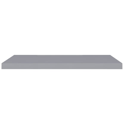 Schwebende Wandregale 2 Stk. Grau 90x23,5x3,8cm MDF