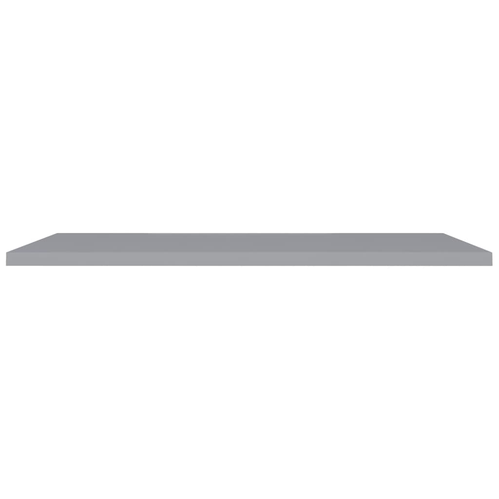 Schwebende Wandregale 4 Stk. Grau 120x23,5x3,8 cm MDF