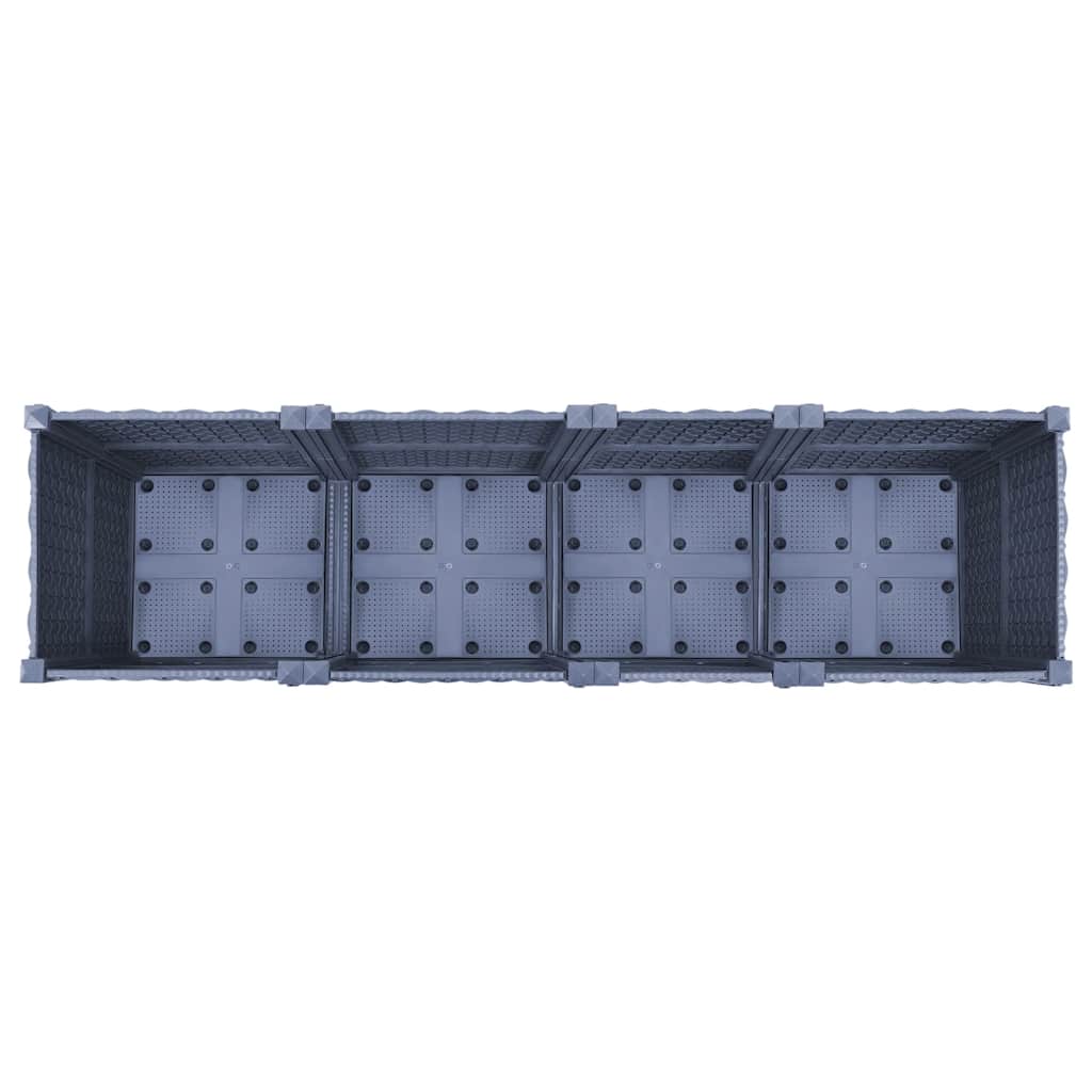 Hochbeet 160x40x38 cm Polypropylen