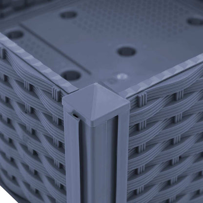 Hochbeet 160x40x38 cm Polypropylen