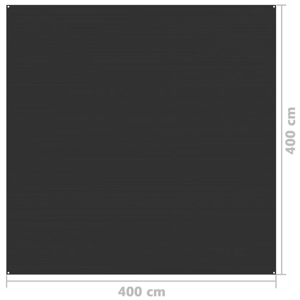 Zeltteppich 400x400 cm Anthrazit