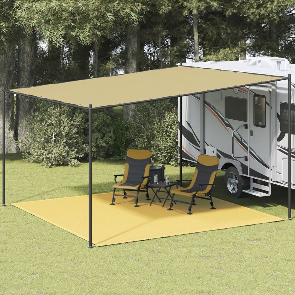 Zeltteppich 400x400 cm Beige